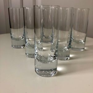 Tall Belvedere Vodka Shot Glasses Service for 6.